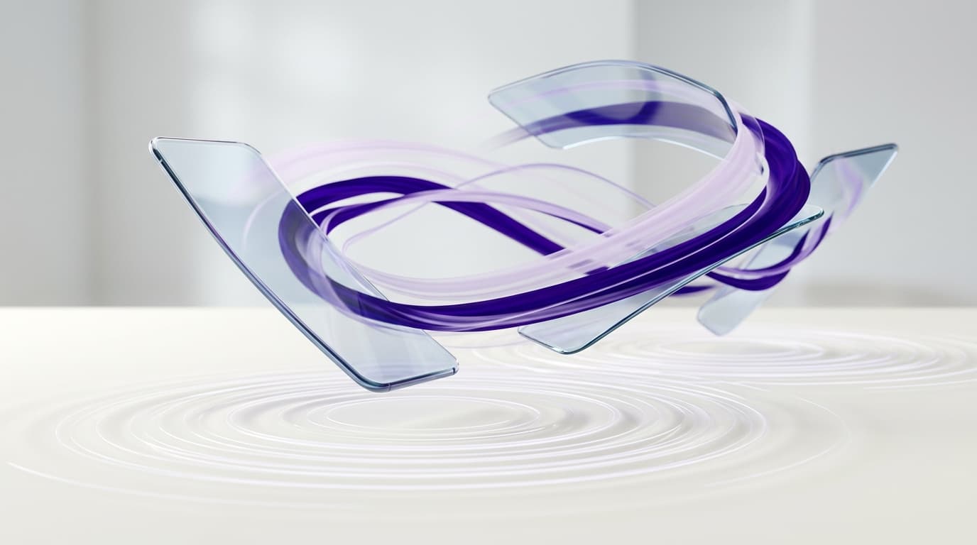 Mobile Tactile Fluidity and Kinetic Wave Artwork